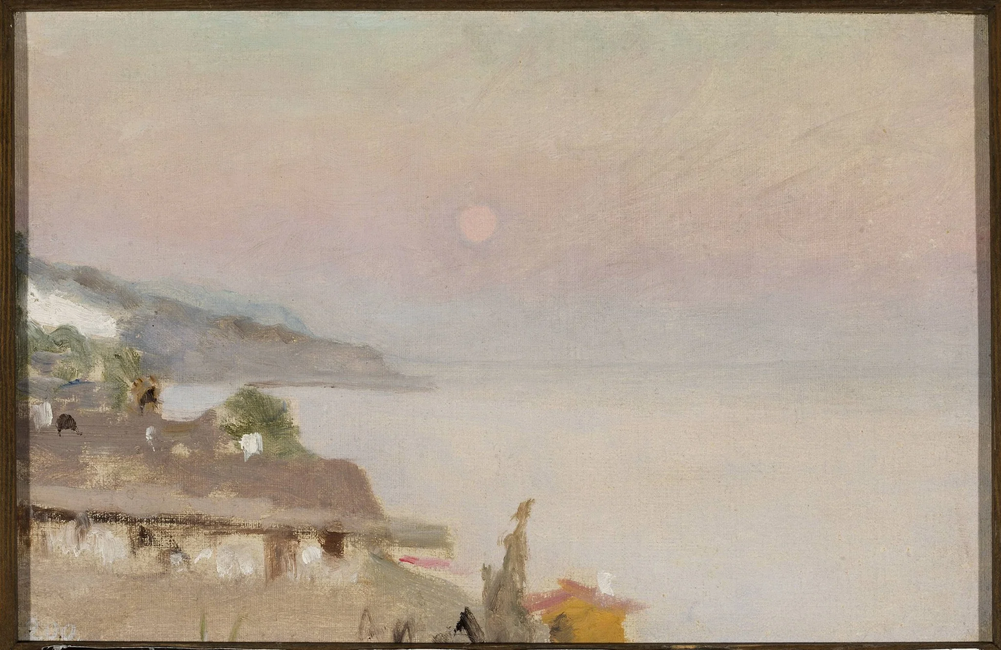 Moonlit evening in Yalta. From the journey to Crimea, by Jan Ciągliński, unspecified, 1897