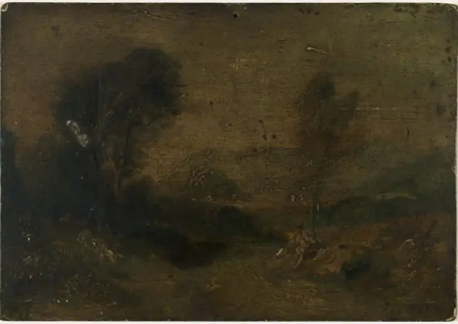 Seated Man by a Road