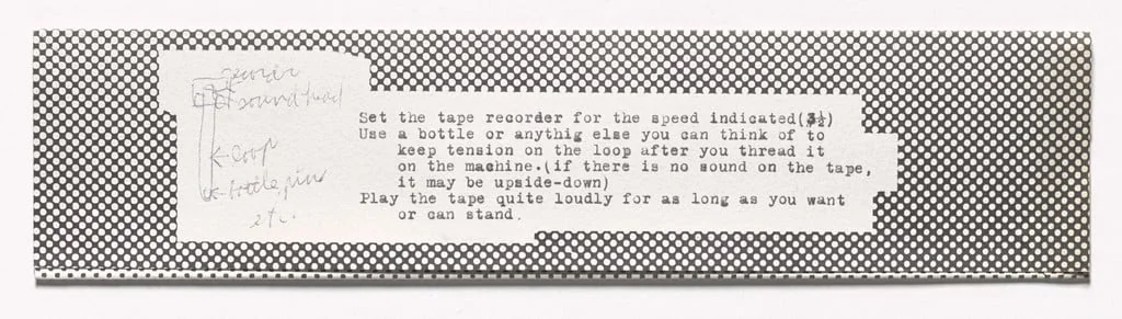 Untitled, by Bruce Nauman, ink, 1968