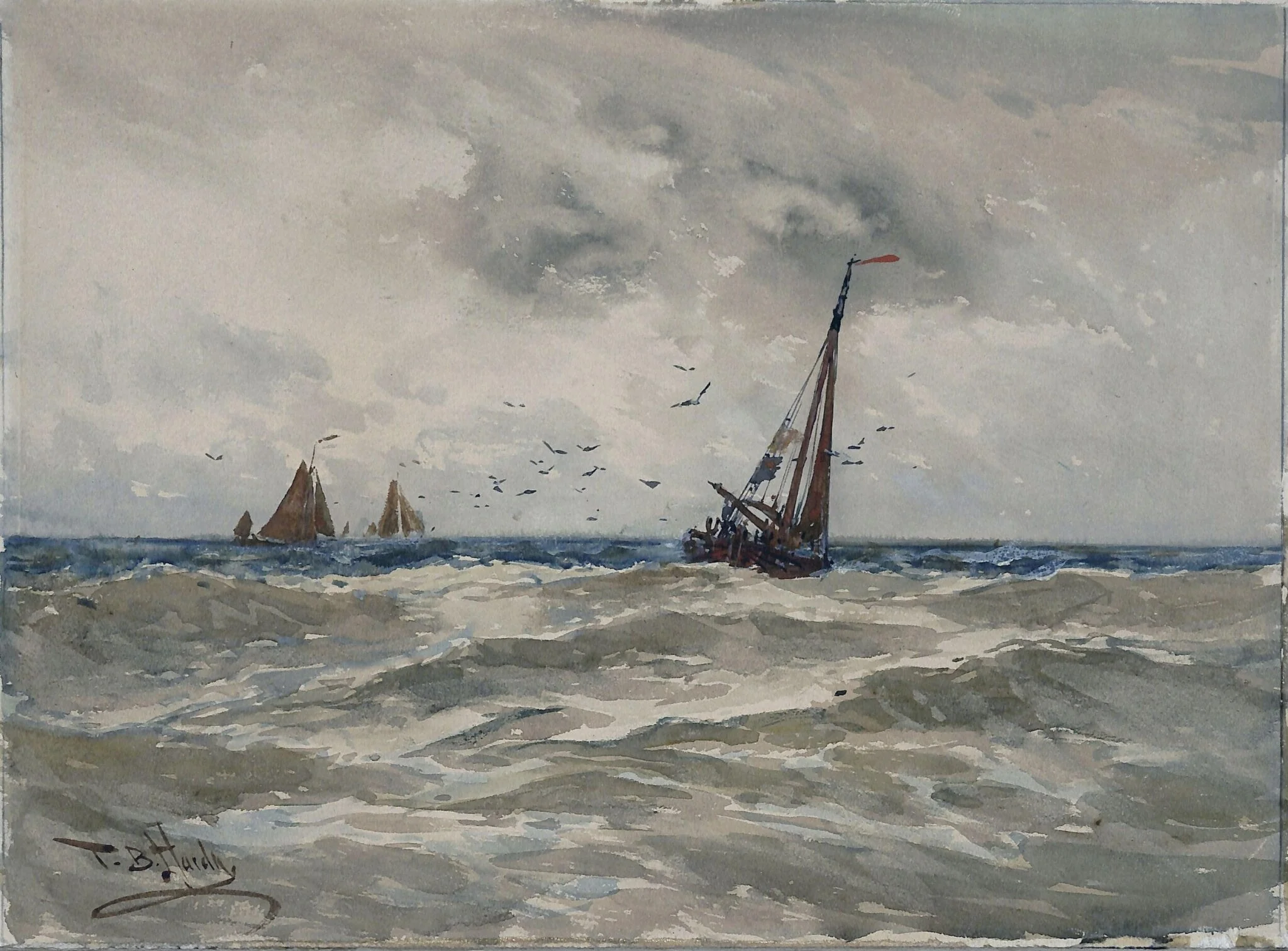 Fishing Boats at Sea