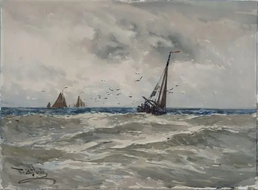 Fishing Boats at Sea