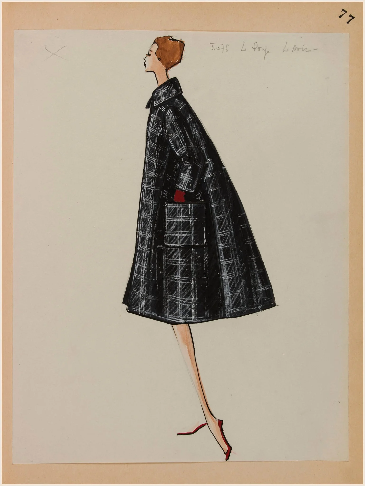 Le Rouge Le Noir, by Carven, 1958