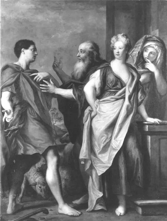 Jacob blames Laban of his deception with Lea  (Genesis 29:25-27)