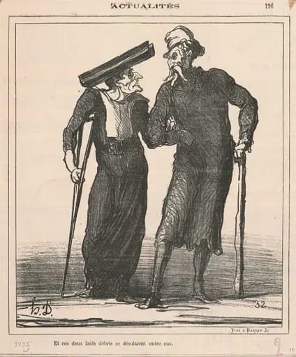 Et ces deux laids débris se désolaient entre eux