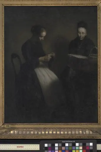 Evening in the Drawing Room. The Artist's Mother and Wife