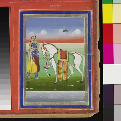 Vishnu as Kalki avatar