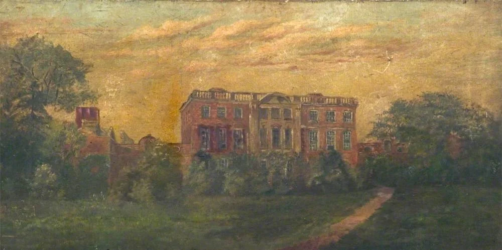 Osmaston Hall, Derby, by Unknown, oil, 1837