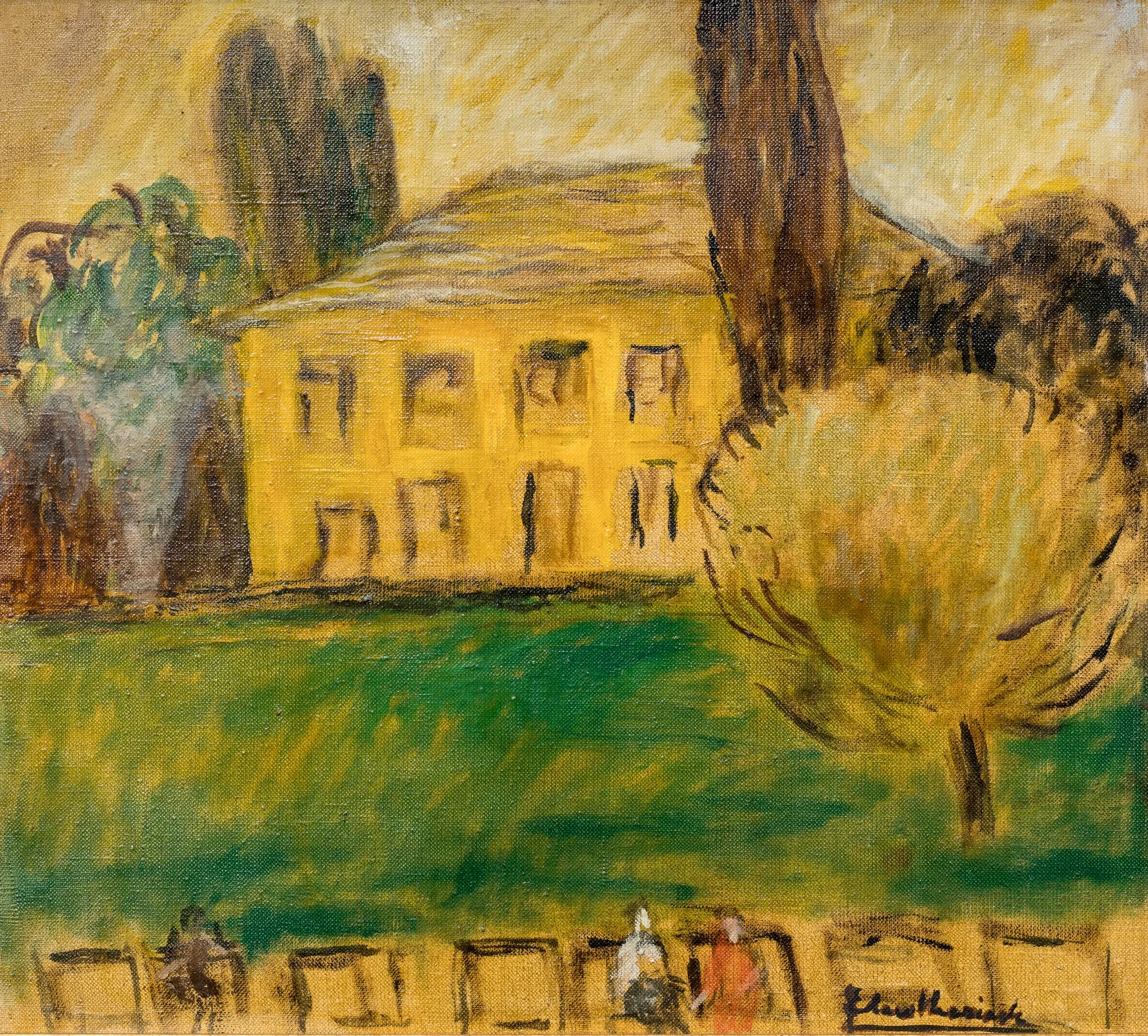 CASA GALBENĂ ÎN CIȘMIGIU, by Micaela Eleutheriade, 1941