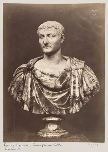 Marble bust of the Emperor Tiberius