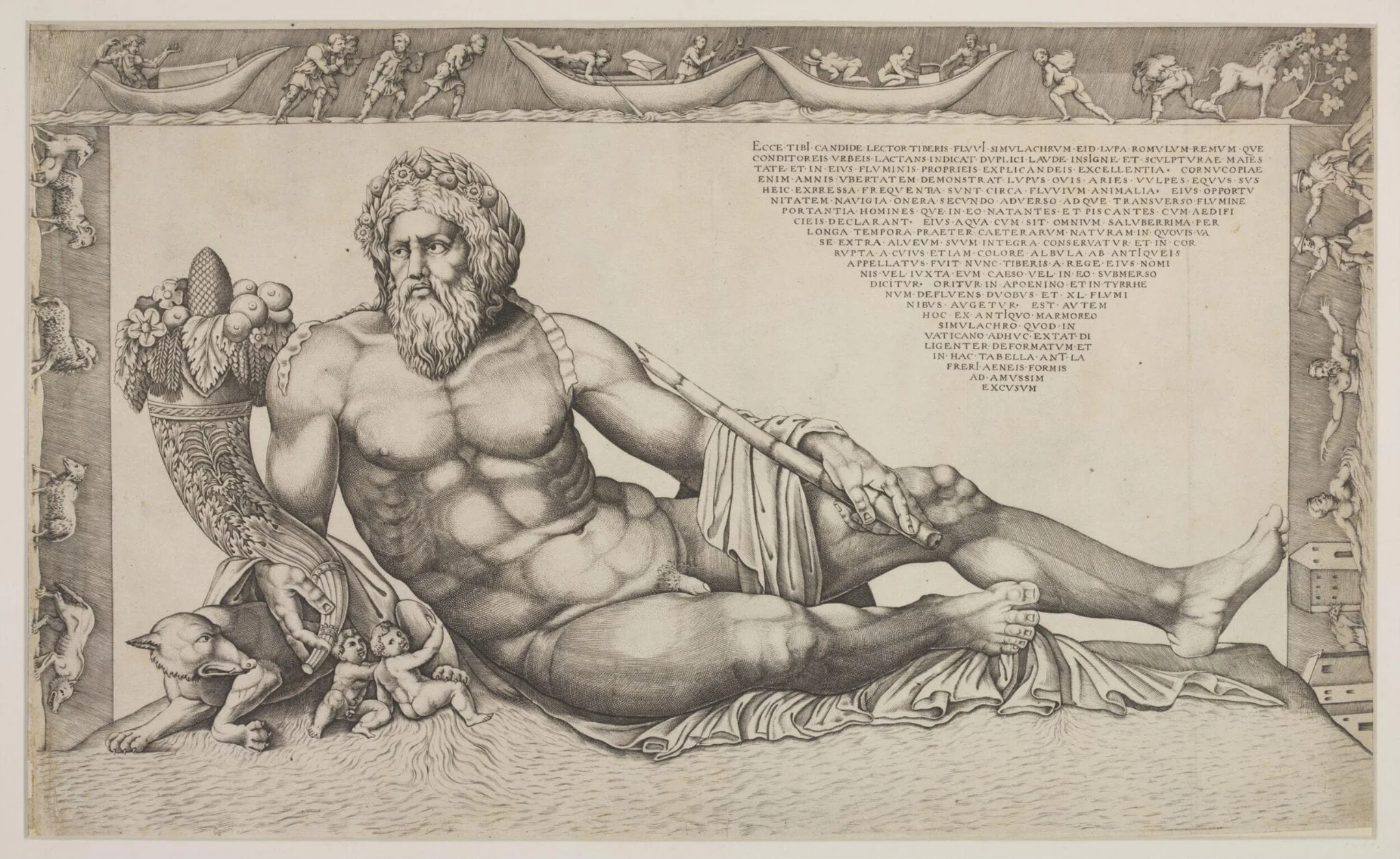 River Tiber, by Nicolas Beatrizet, 1520