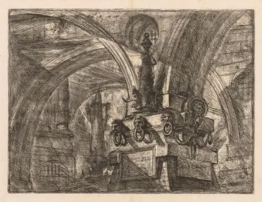The Prisons:  Round Arches Springing from a Square Column