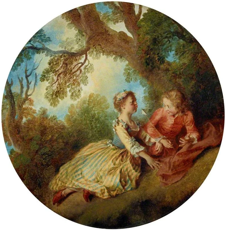 The Toy Windmill, by Nicolas Lancret, oil, 1731