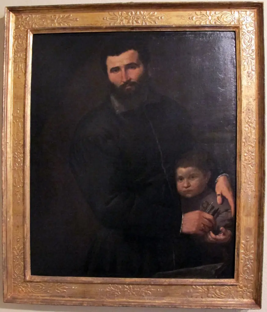 Portrait of the Surgeon Gian Giacomo Bonamigo with His Son Giovanni Antonio