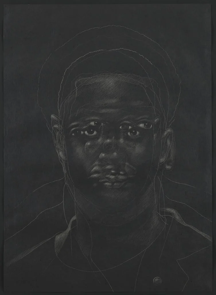 Untitled, by Titus Kaphar, chalk, 2015