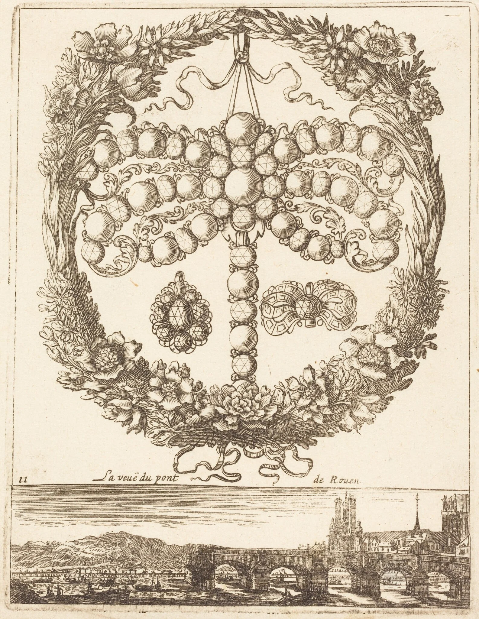 La veue du pont de Rouen