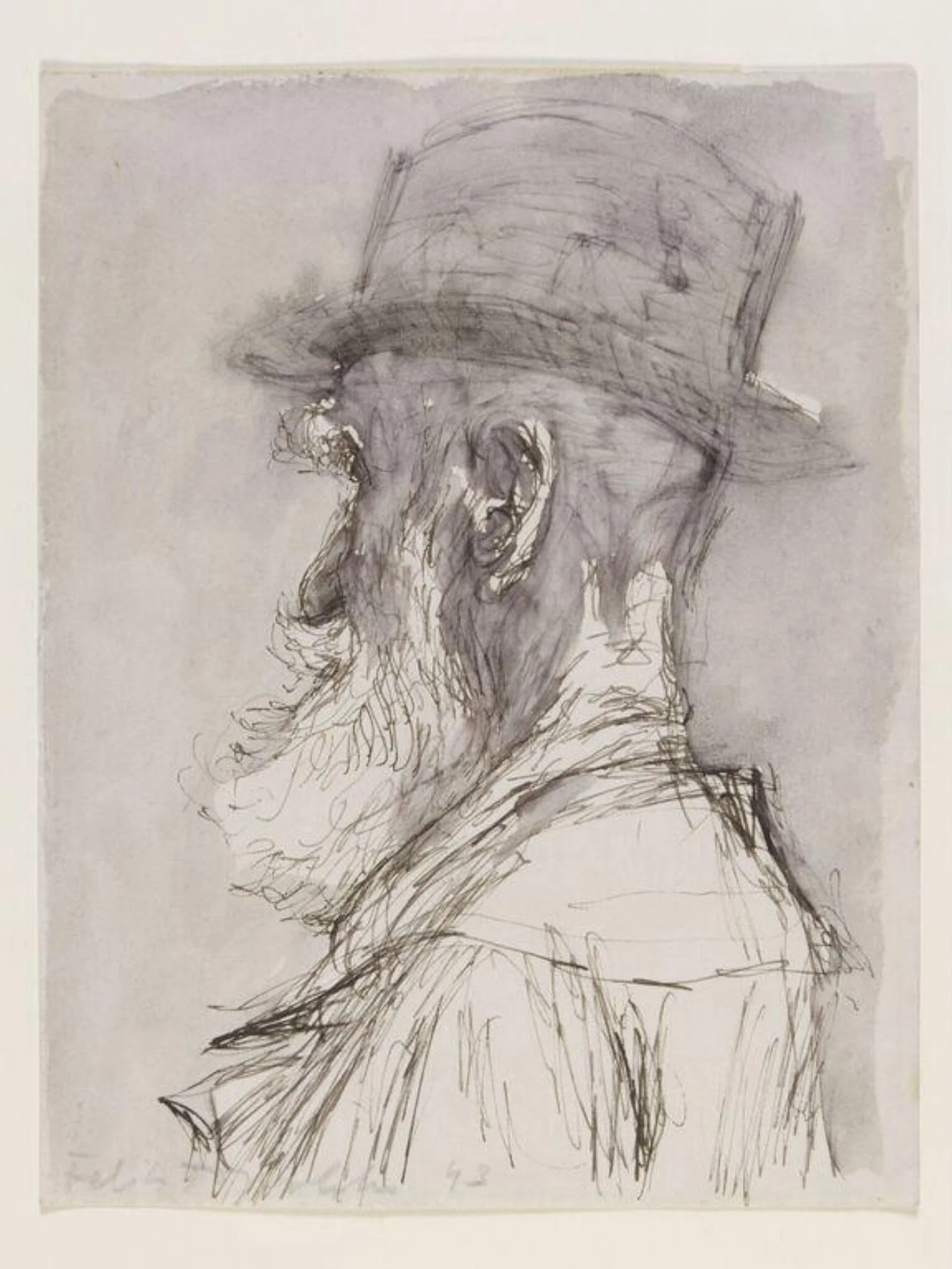 George Bernard Shaw, by Feliks Topolski, 1943