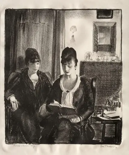 Elsie Reading to Emma, Second Stone