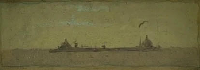 Small Study of an Island in the Venetian Laguna, by Christen Købke, unspecified, 1838