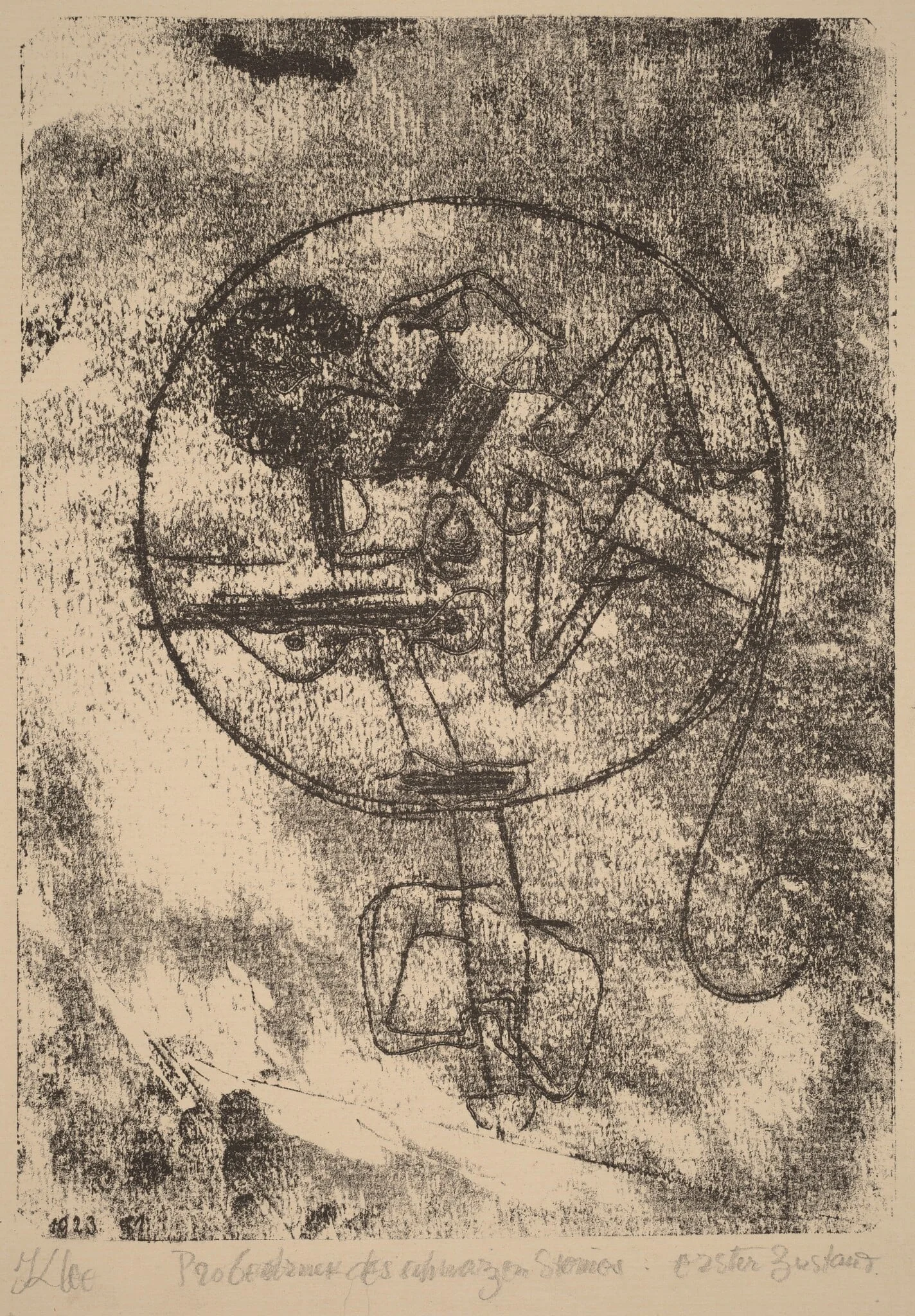 Der Verliebte (The Loved One), by Paul Klee, ink, 1923
