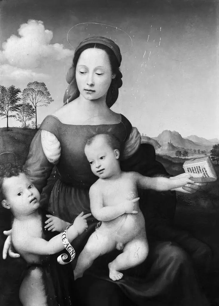 Mary with the child and the juvenile Johannes