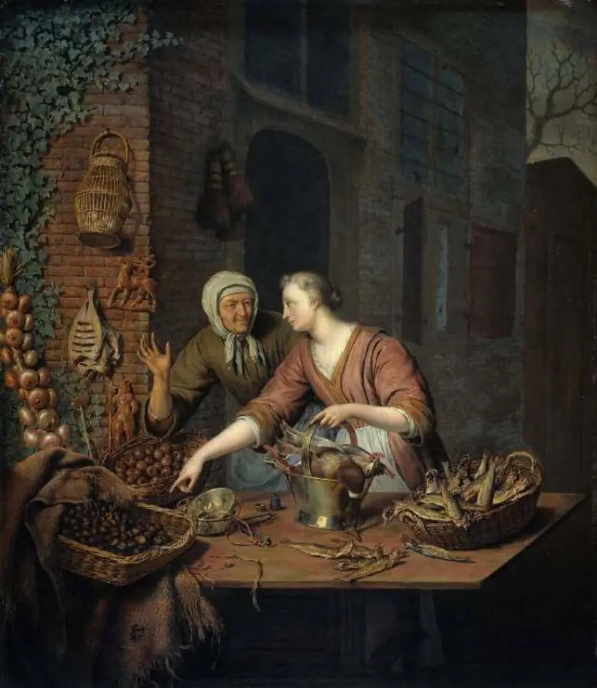 The market stall