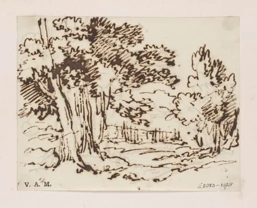 A landscape with trees