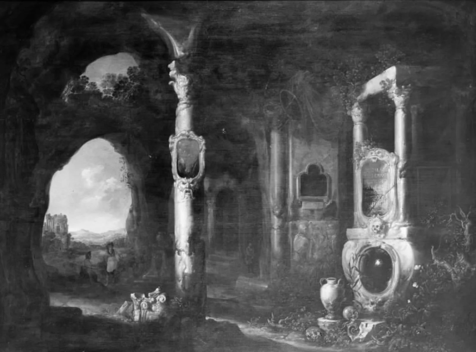 Grotto. Fantasy, by Unknown, 1632
