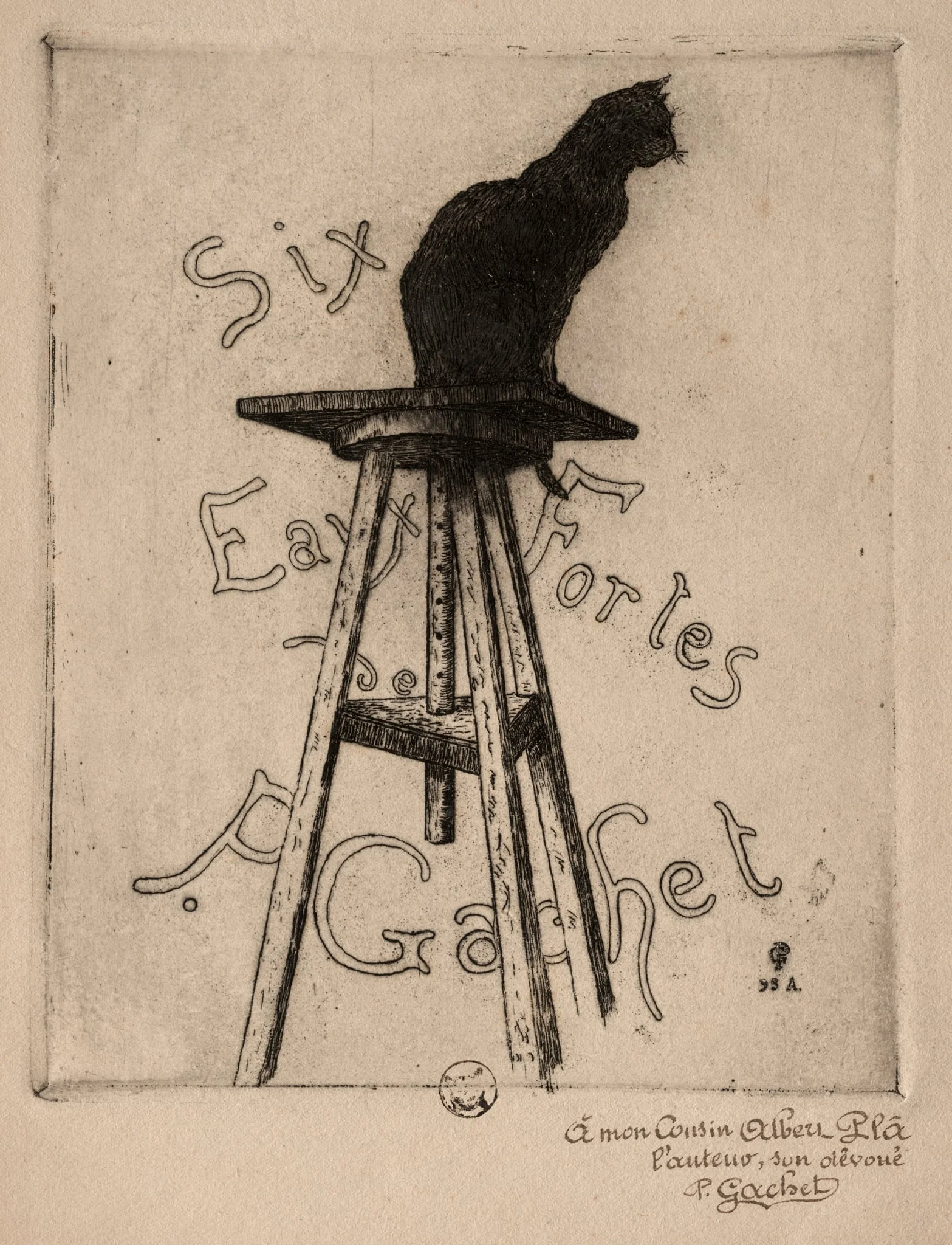 Six Etchings: Frontispiece, by Paul Gachet, 1895