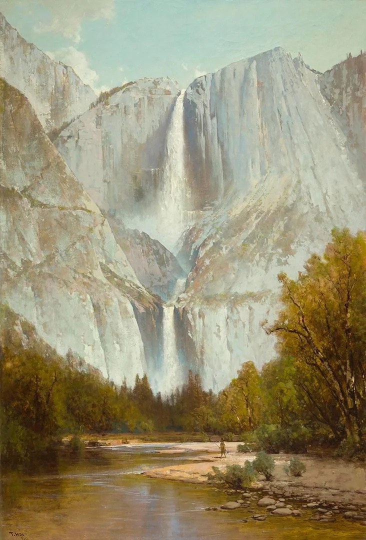 Yosemite Falls, by Thomas Hill, oil, 1892