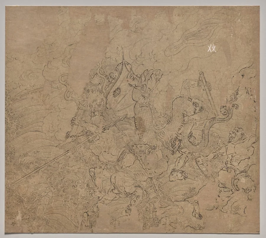 Album of Daoist and Buddhist Themes: Search the Mountain: Leaf 49, by Unknown, unspecified, 1204