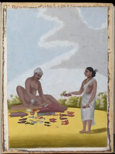 A shoemaker and his wife