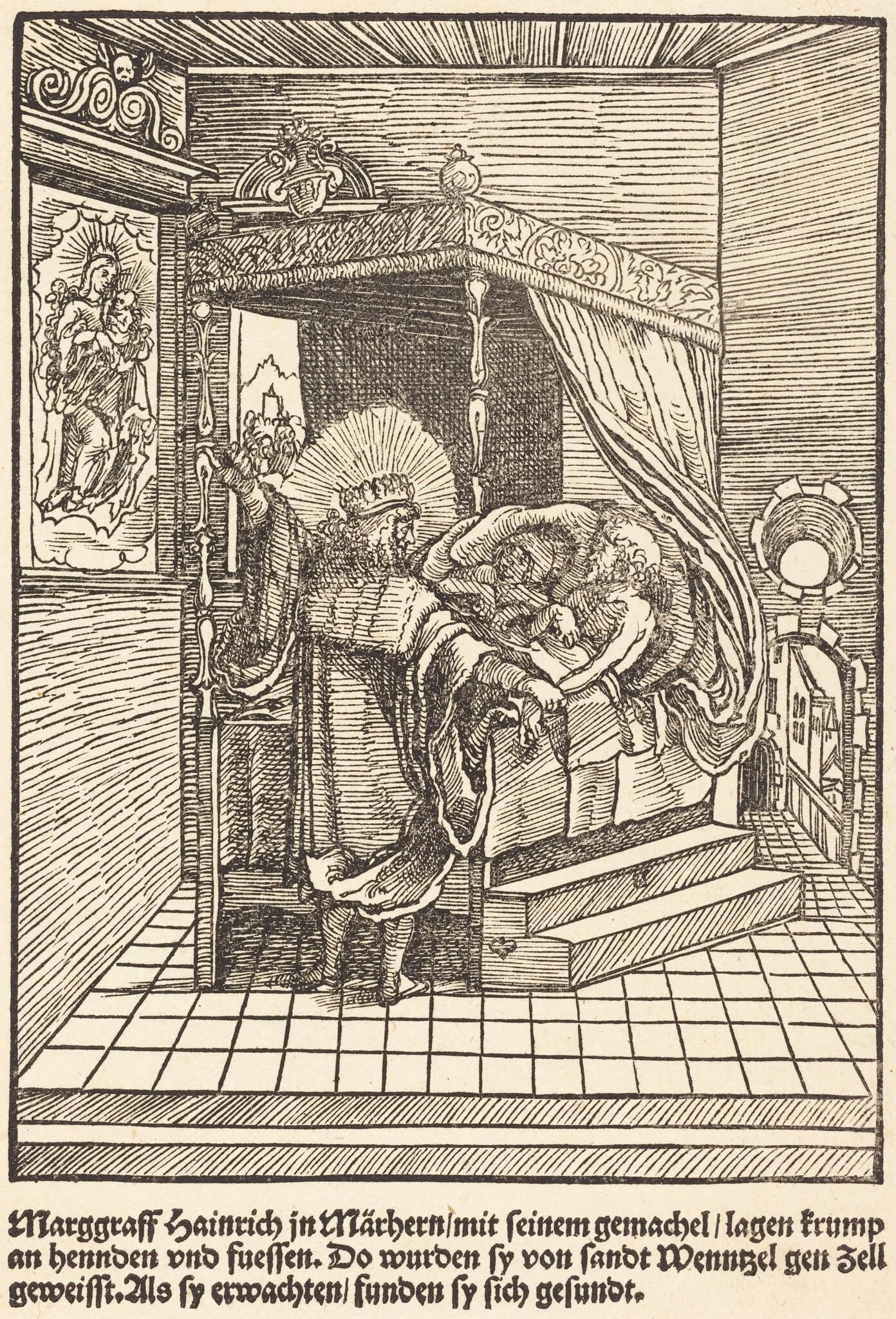 Marggraff Hainrich in Marhern ..., by Master of the Miracles of Mariazell, ink, 1503