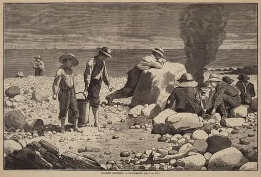 Sea-Side Sketches - A Clam-Bake