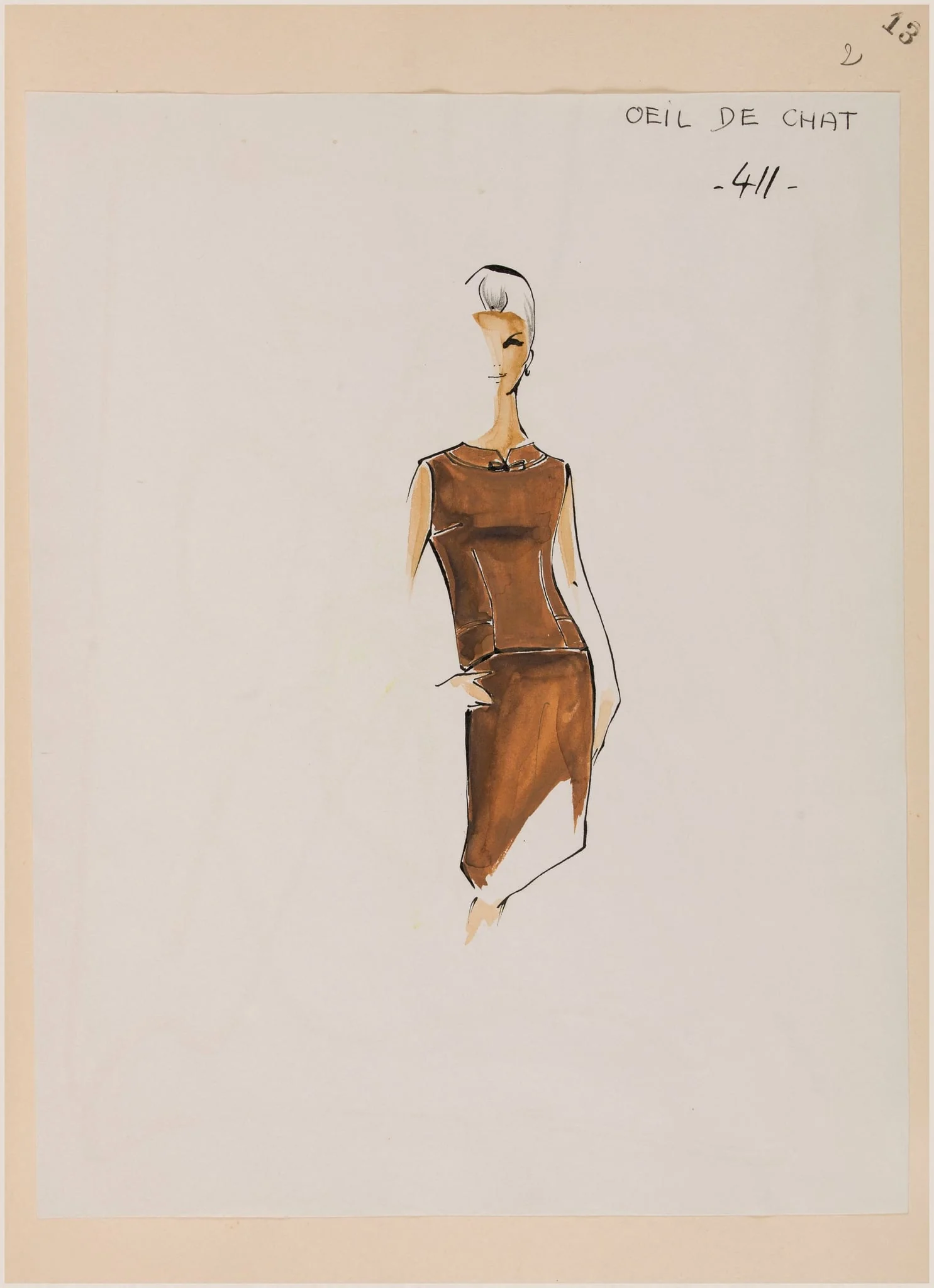 Oeil de chat, by Carven, 1965
