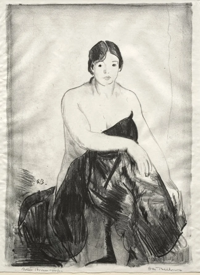 The Model, Second Stone, by George Bellows, 1917
