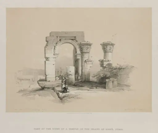 Egypt and Nubia, Volume II: Ruins - Temple on the Island of Biggeh, Nubia