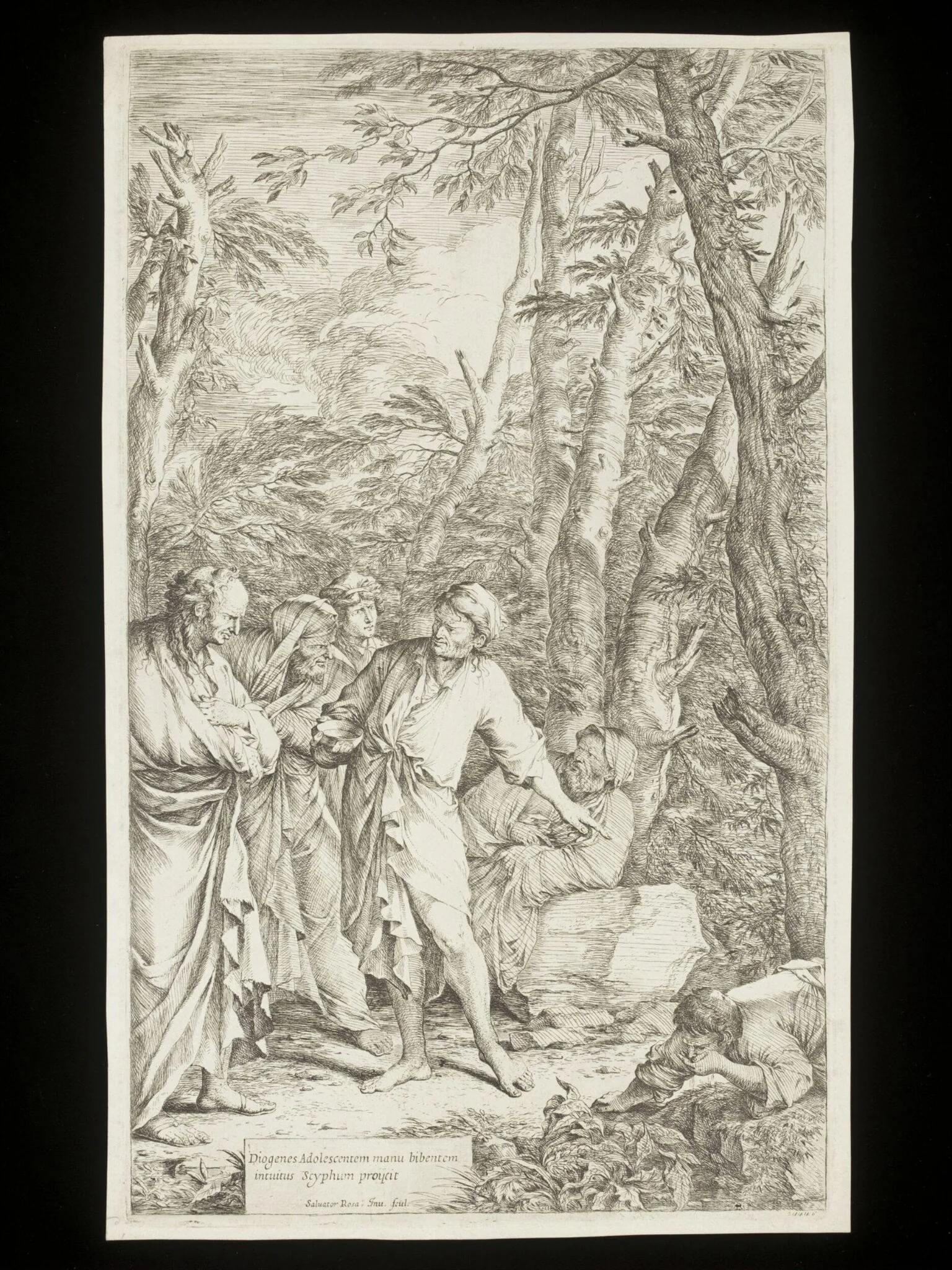 Diogenes Casting Away his Bowl