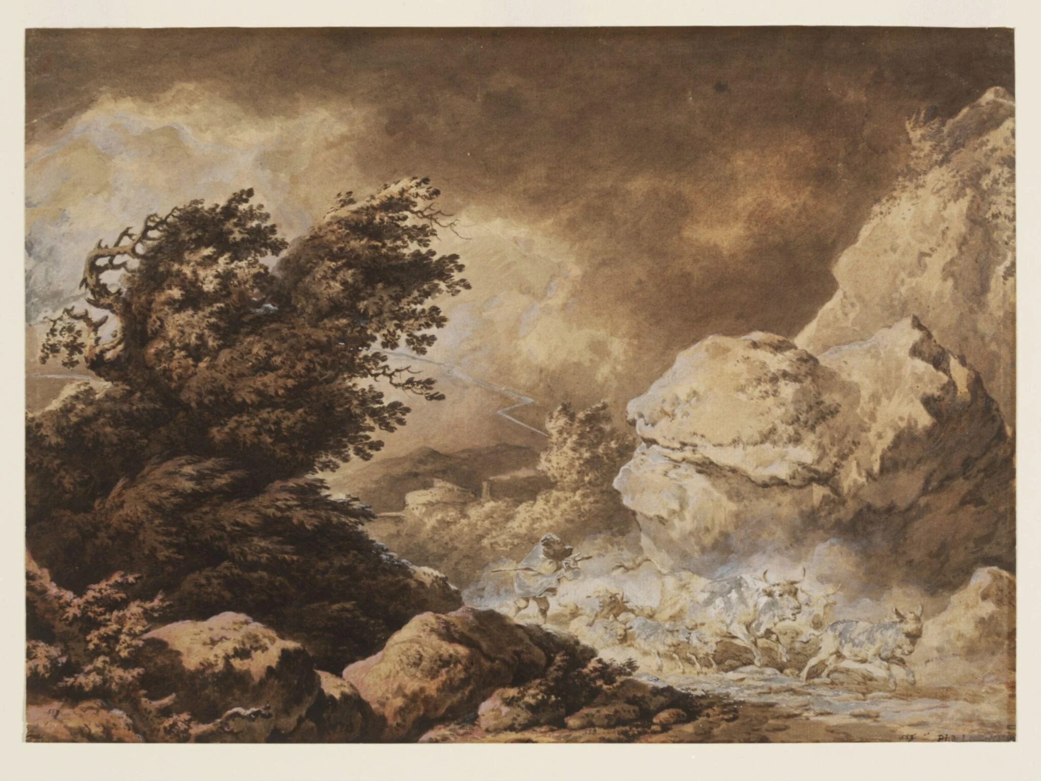 A Storm, by Philip James de Loutherbourg, 1750