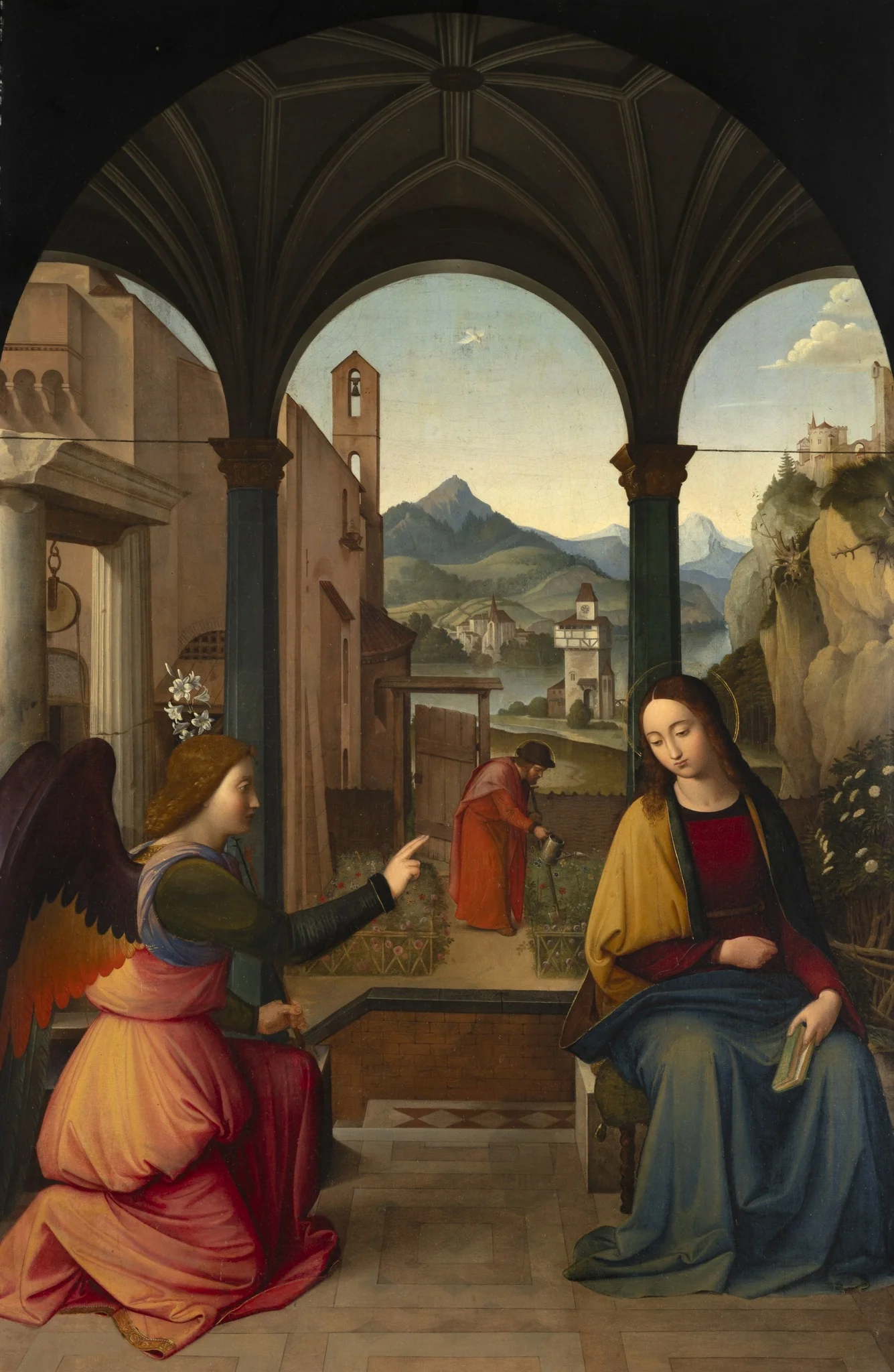 L'Annonciation, by Johann Friedrich Overbeck, oil, 1820