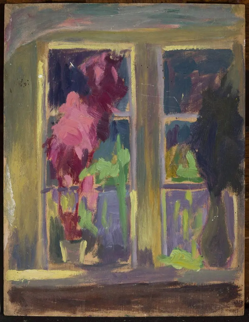 Window with flower pots