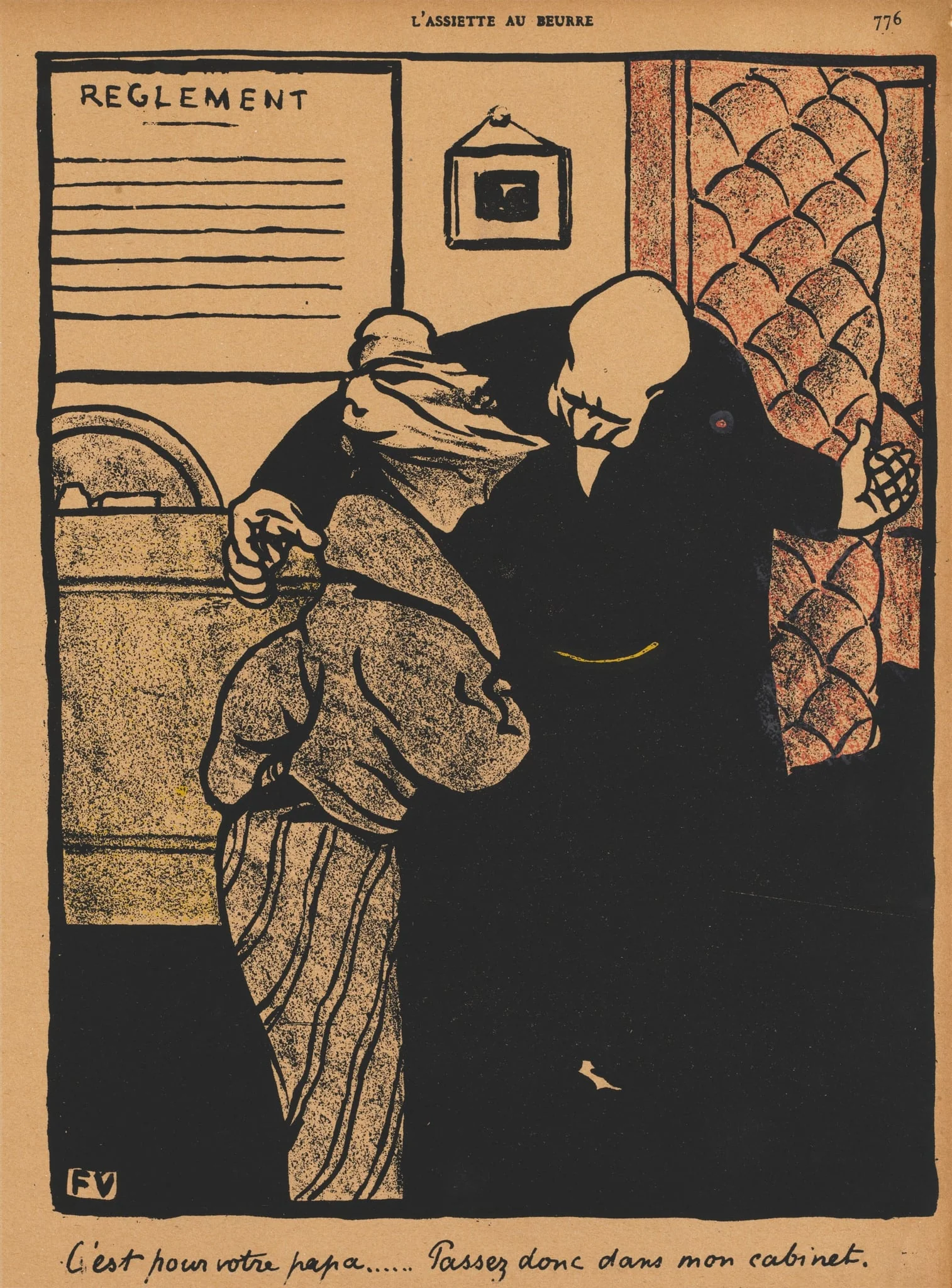 It's about your father..., by Félix Vallotton, 1901