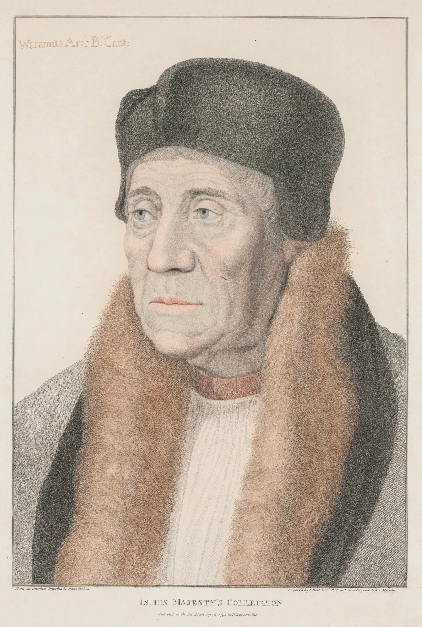 Waramus Arch Bishop of Canterbury, by Francesco Bartolozzi, 1795