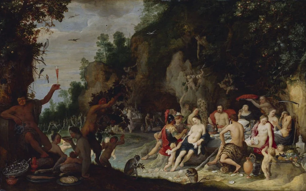 Feast of the gods in the forest