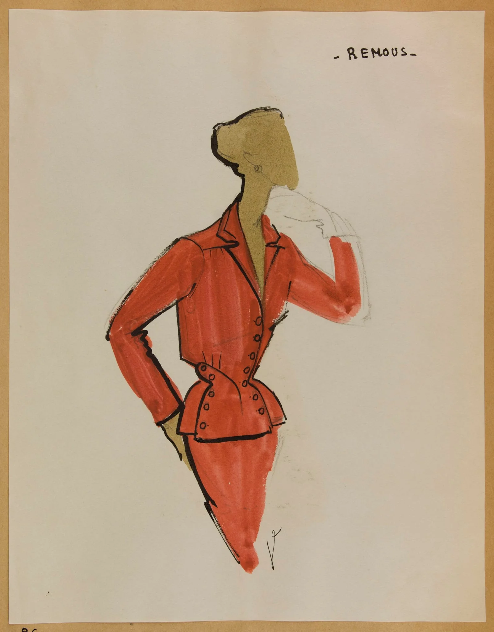 Remous, by Carven, 1952