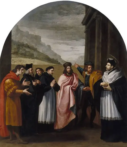 Saint Bruno and His Six Companions Withdraw from Active Life