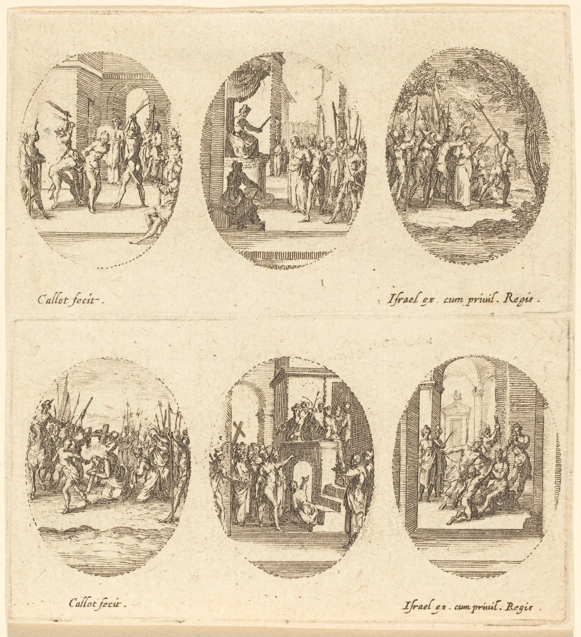 Mysteries of the Passion, by Jacques Callot, ink, 1631