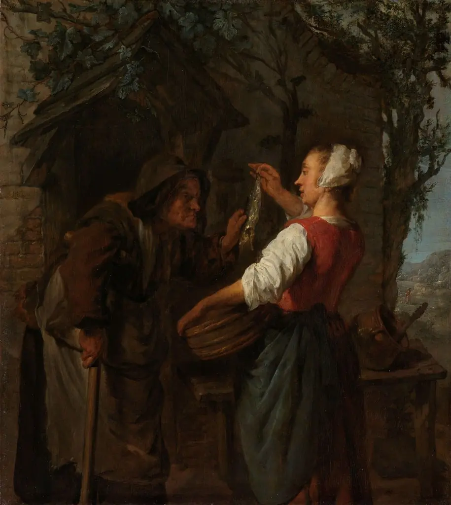 Woman selling herring