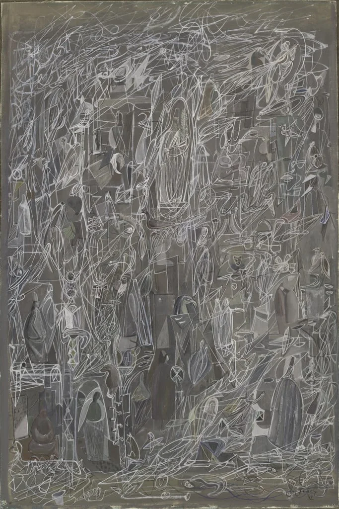 Untitled, by Mark Tobey, tempera, 1942