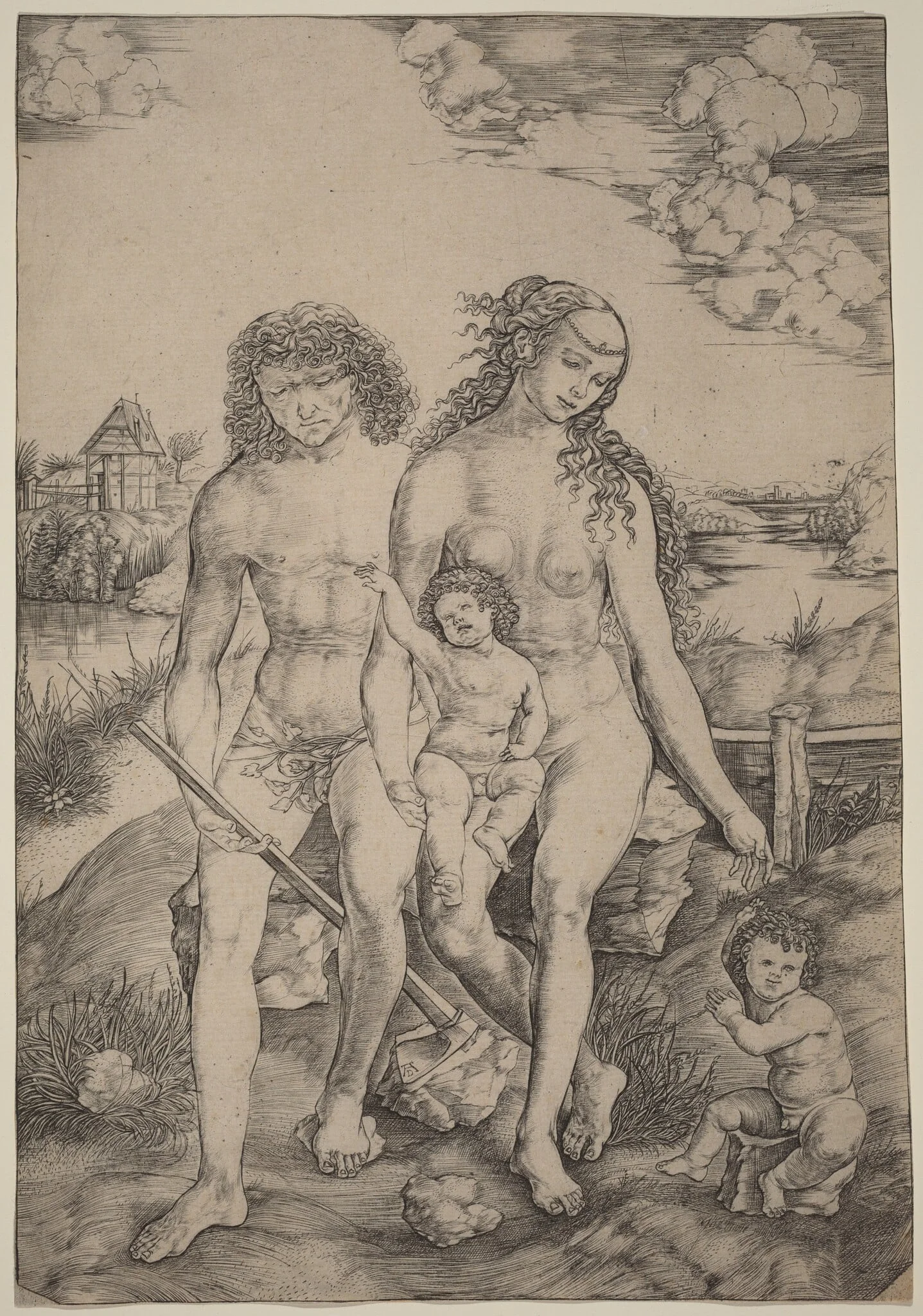 Adam and Eve with the Infants Cain and Abel