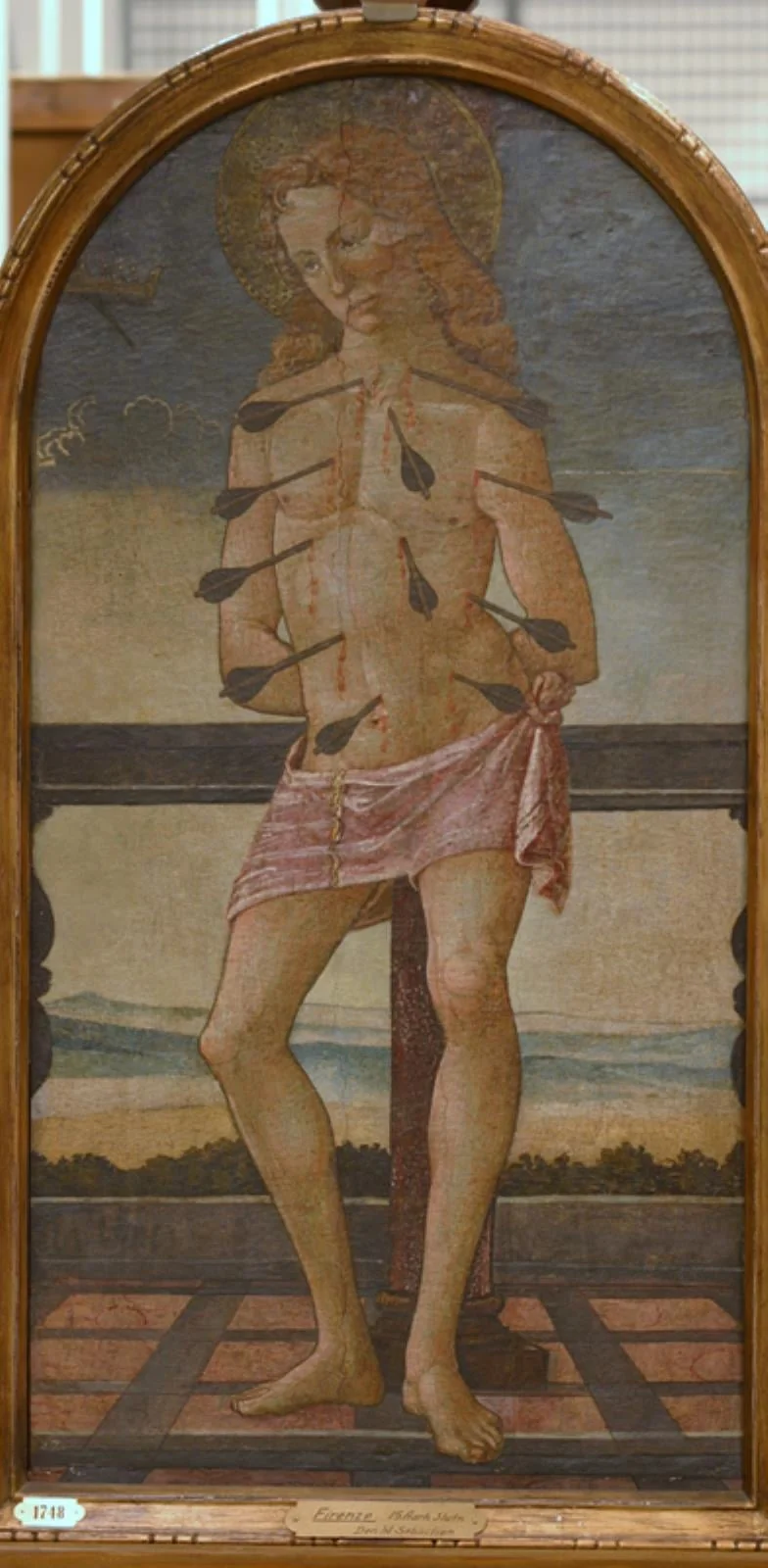 Saint Sebastian, by Unknown, 1450
